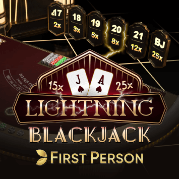 First Person Lightning Blackjack